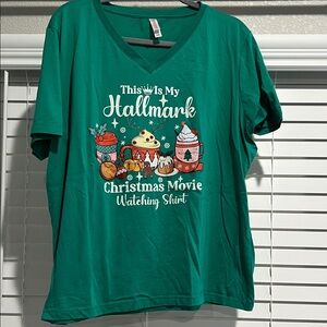 Hallmark Green Christmas Movie Watching Shirt